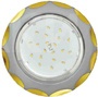 Двухцветный тонкий светильник GX53 H4 9014 «Звезда», металл, серебро-золото