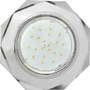 Ecola GX53 H4 LD5312 Светильник с подсветкой 8-угольник с прямыми гранями, металл-стекло, хром/хром зеркальный