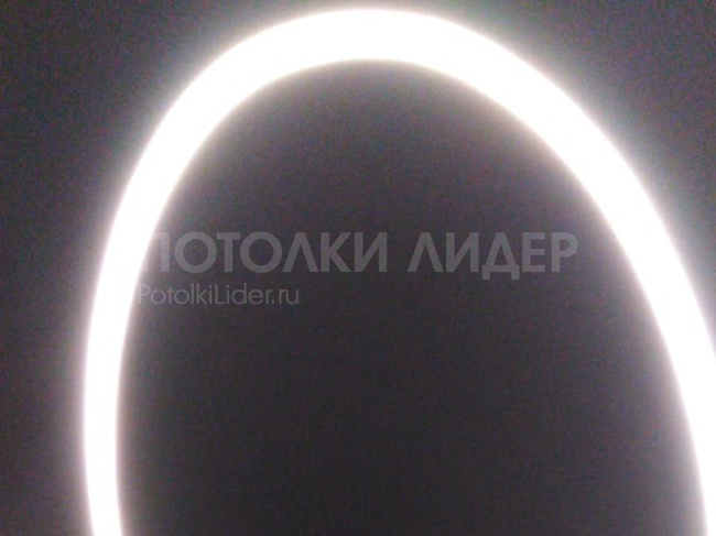 24.11.2020 - Натяжной потолок - световая линия в виде овала