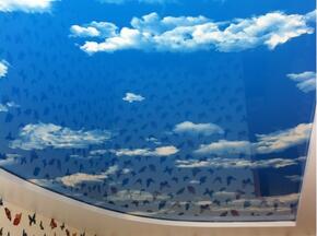 Натяжной потолок небо с облаками - Фото 12