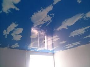 Натяжной потолок небо с облаками - Фото 14