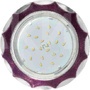 Тонкий светильник GX53 H4 3902 «Звезда под стеклом», металл, фиолетовый блеск / хром
