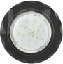Встраиваемый светильник GX53 H4 5313 «Круг с вогнутыми гранями», металл - стекло, чёрный хром / чёрный