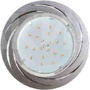 Встраиваемый светильник GX53 H4 DL5386 «Точки-полоски по кругу», алюминий, матовое золото