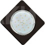 Встраиваемый светильник GX53 H4 «Квадрат плоский», металл, чёрный хром
